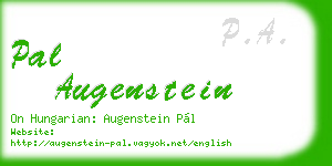 pal augenstein business card